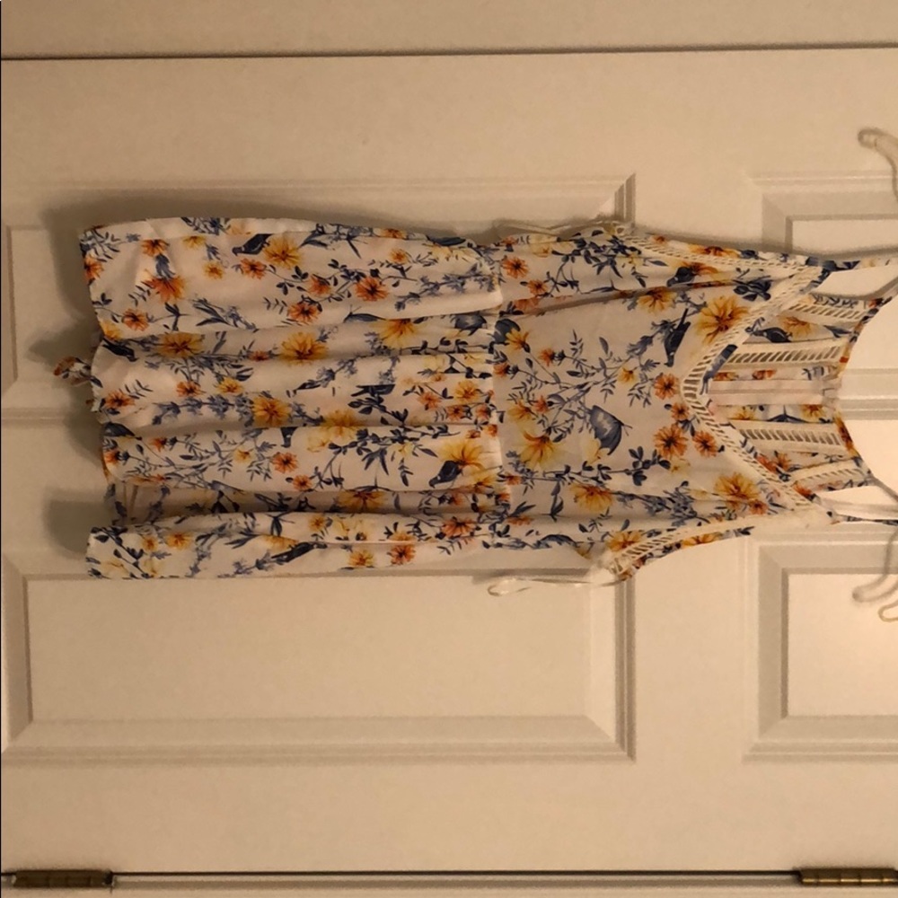 Flowered romper